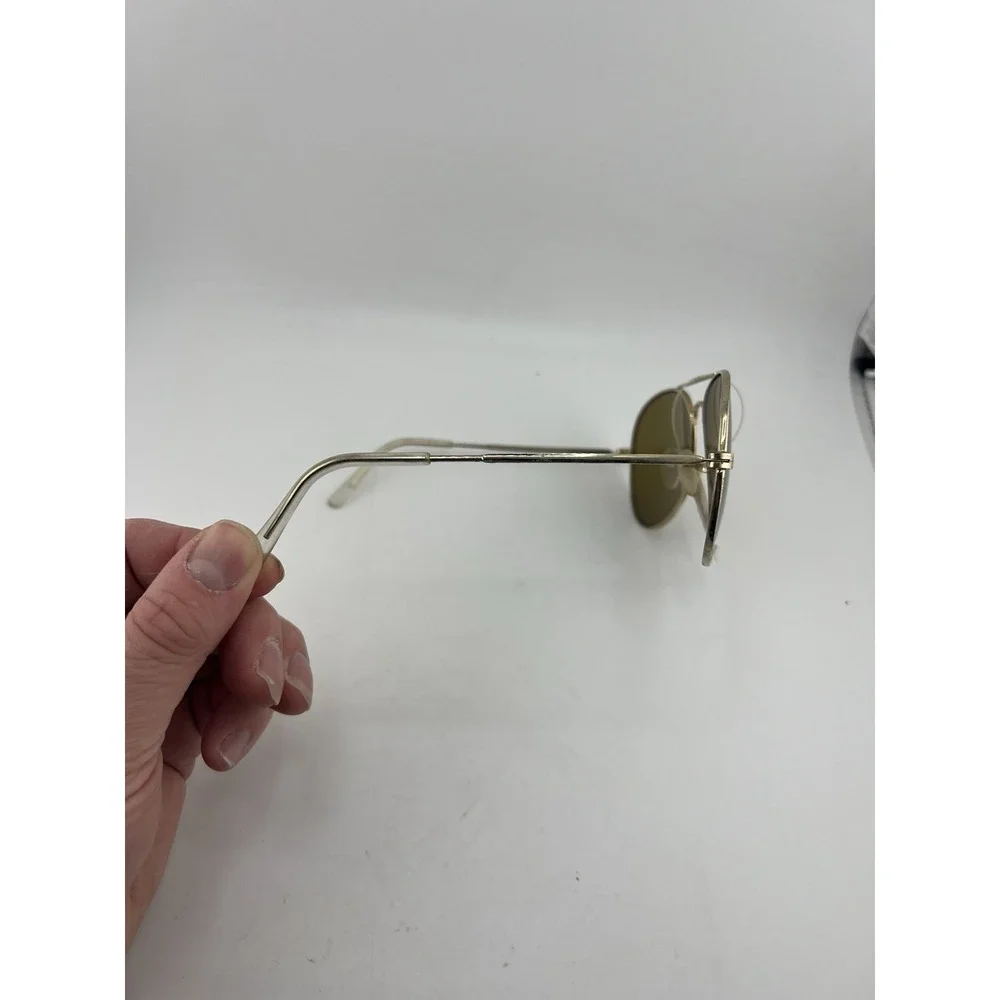 Vintage 1988 Newport Newport Beach Aviator Sunglasses Gold Brown Lens 985754